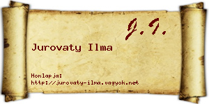 Jurovaty Ilma névjegykártya